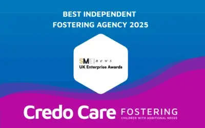 Credo Care Fostering Named Best Independent Fostering Agency 2025 at SME Awards
